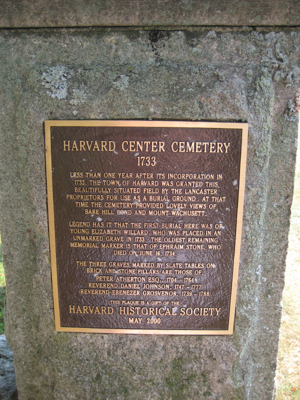 Harvard Center Cemetery